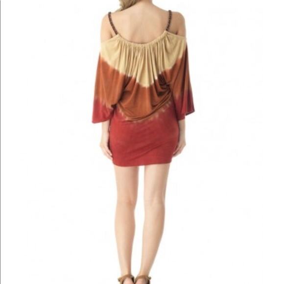 Sky Ronin Tie-Dye Off-Shoulder Mini Dress – XS Boho Chic - Picture 5 of 7